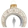 16' LED Ornament Icon Walk Through - Warm White And Pure White