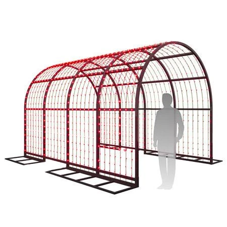 28' Walk Through Tunnel - LED - Red 1 28' Walk Through Tunnel - LED - Red